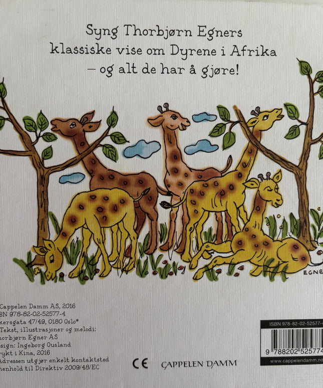 Egners små sangbøker - Dyrene i Afrika