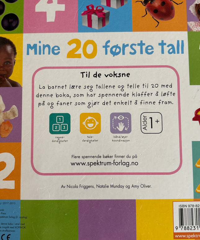 Mine 20 første tall