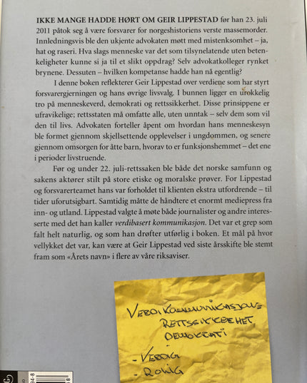 Lippestad, Geir: Det vi kan stå for