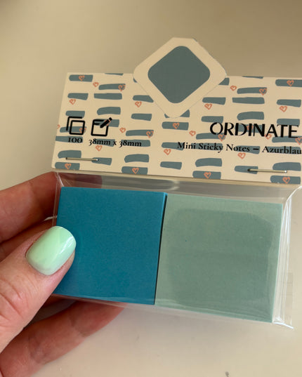 Mini sticky notes: Blå
