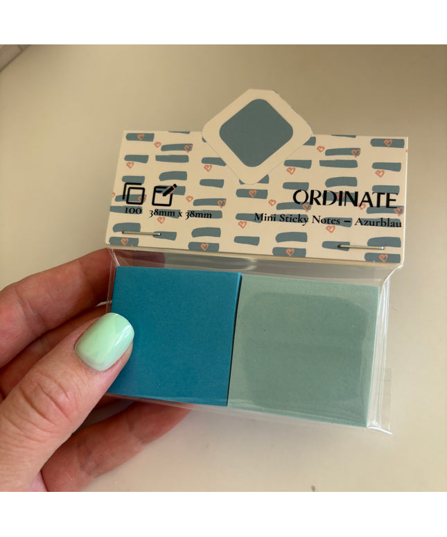 Mini sticky notes: Blå