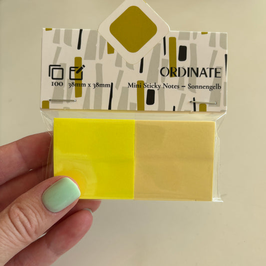 Mini sticky notes: Gul
