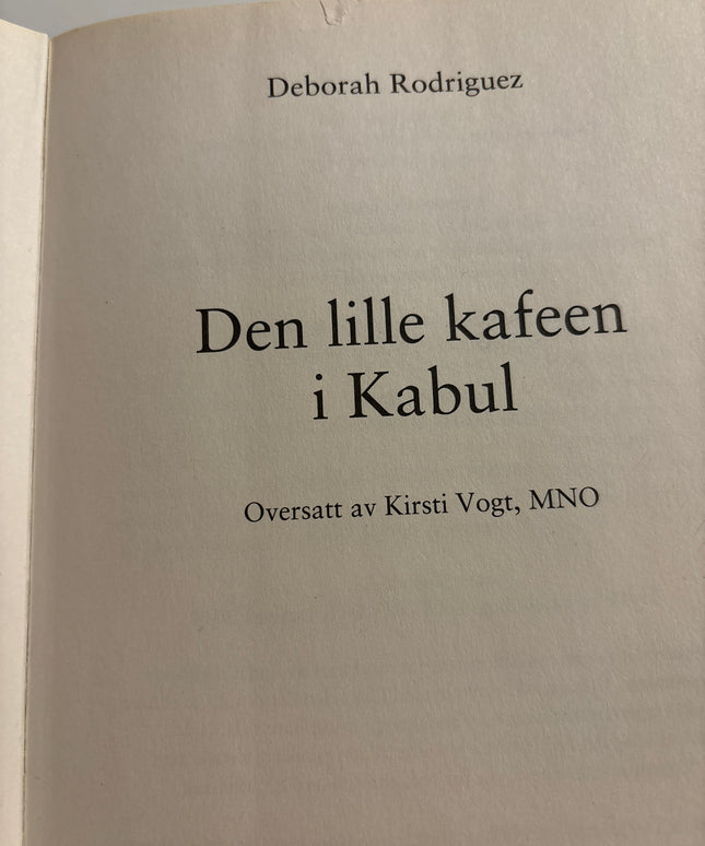 Rodriguez, Deborah: Den lille kafeen i Kabul