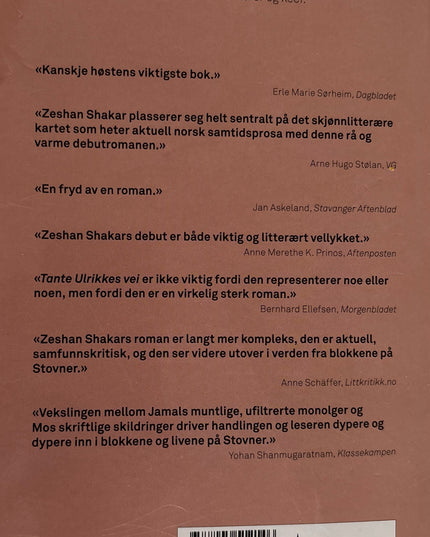 Shakar, Zeshan: Tante Ulrikkes vei