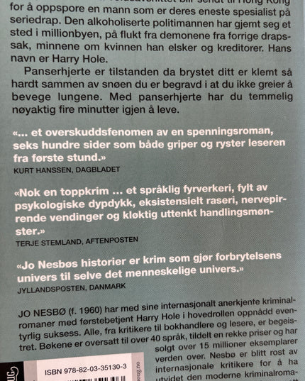 Panserhjerte - Jo Nesbø (pocket)