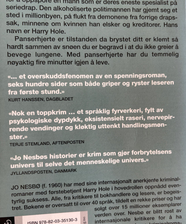 Nesbø, Jo: Panserhjerte
