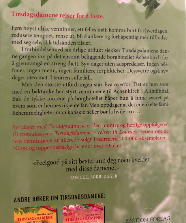 Peetz, Monika: Syv dager med tirsdagsdamene
