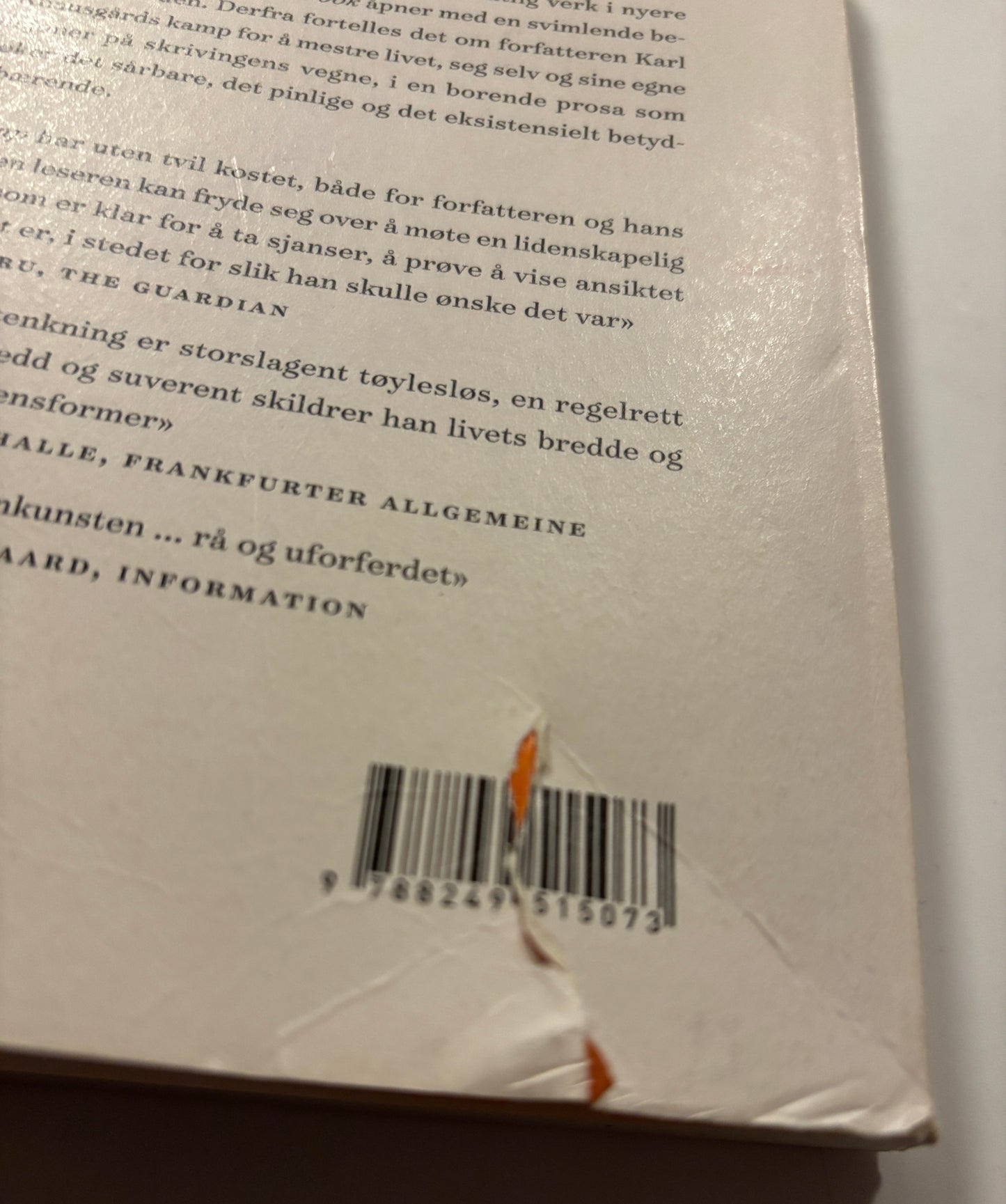 Knausgård, Karl Ove: Min kamp / Første bok