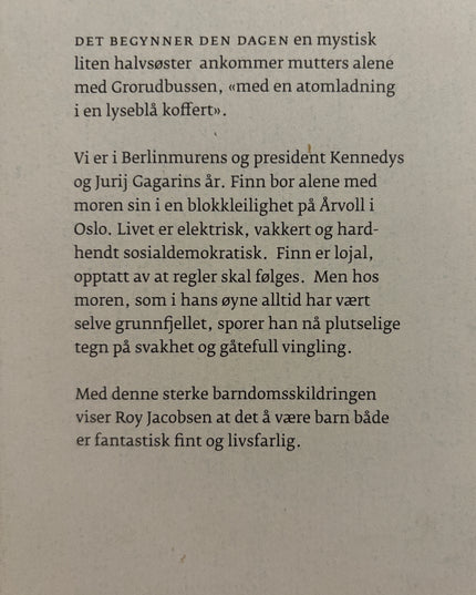 Jacobsen, Roy: Vidunderbarn