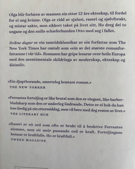 Ferrante, Elena: Svikne dagar