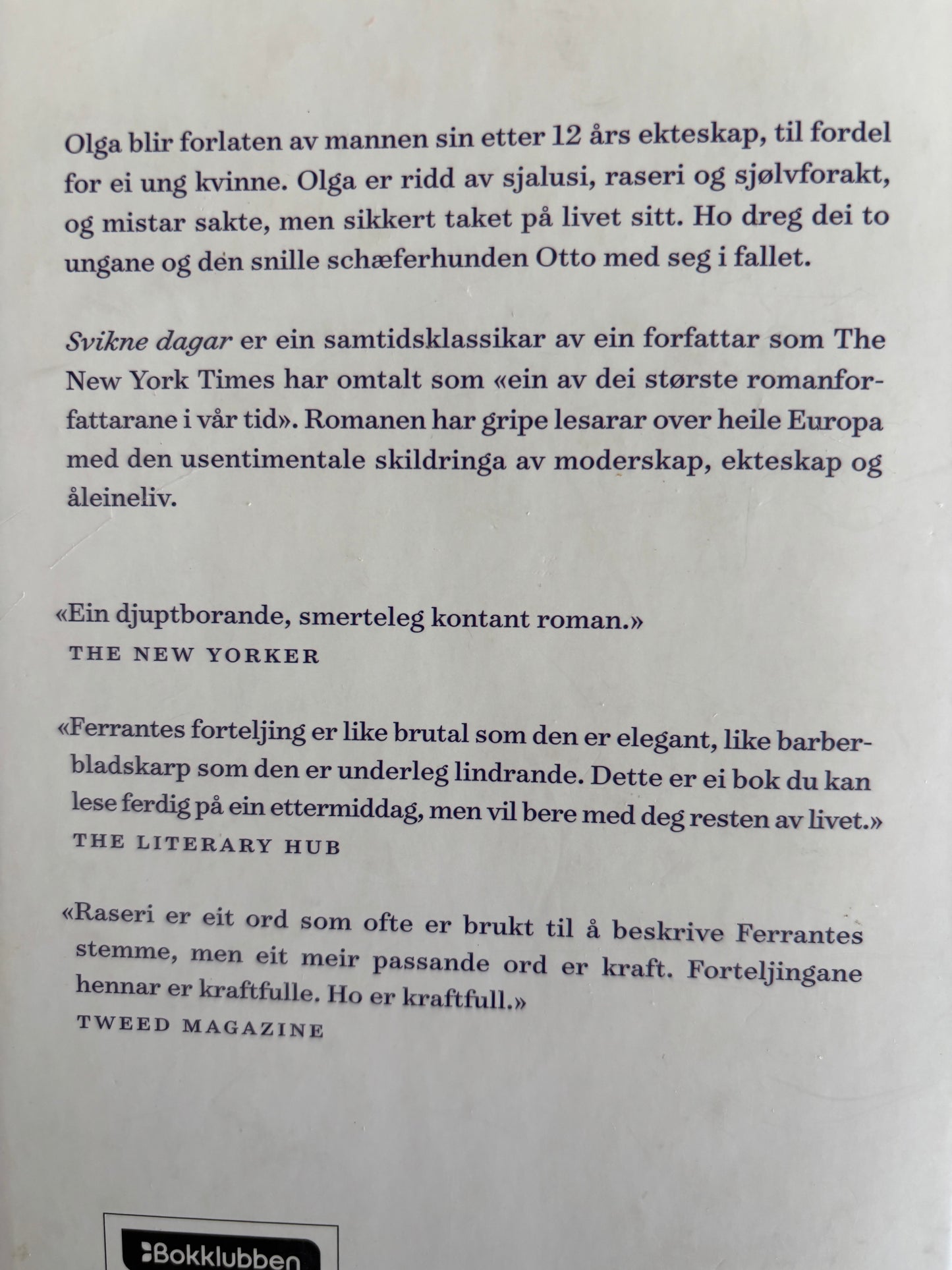 Ferrante, Elena: Svikne dagar