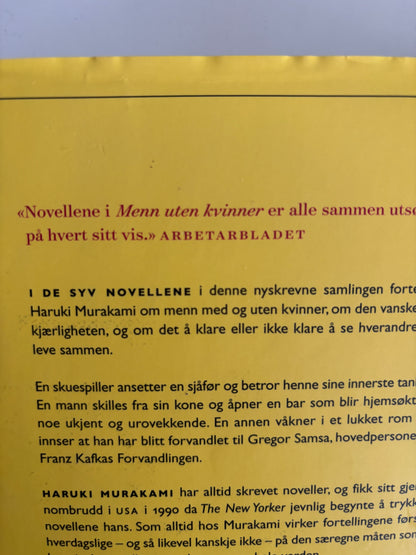Murakami, Haruki: Menn uten kvinner