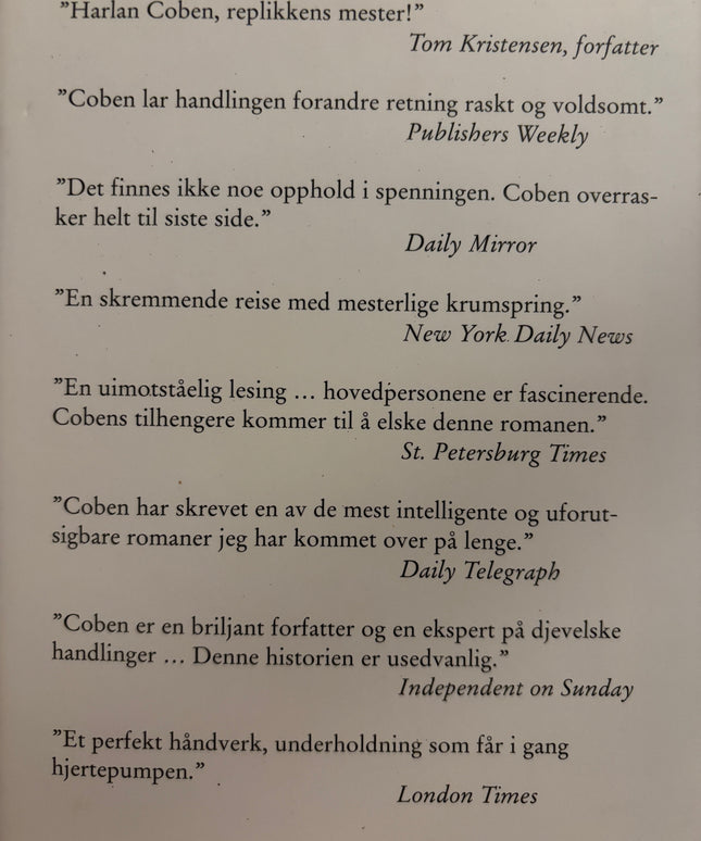 Coben, Harlan: Borte for alltid