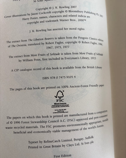 Rowling, J.K: Harry Potter and the Deathly Hallows