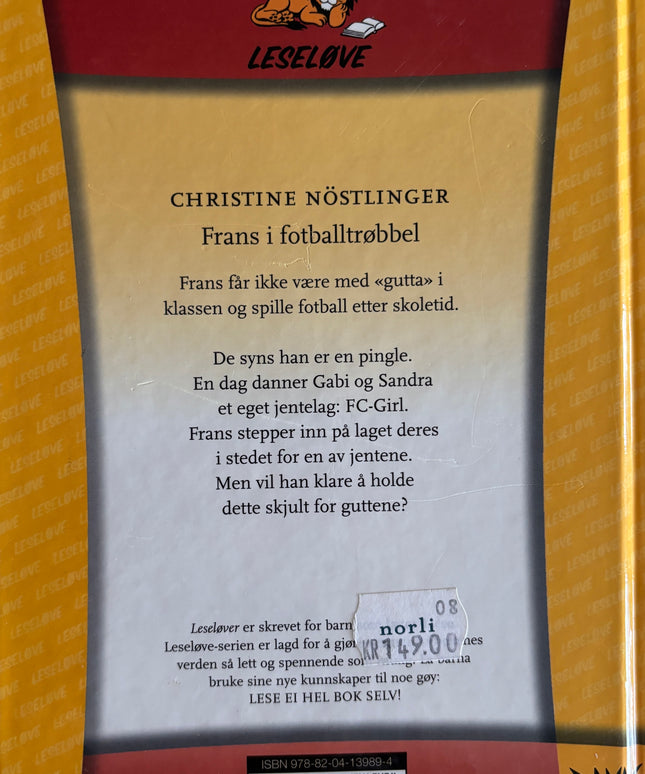 Nøstlinger, Christine: Frans i fotballtrøbbel
