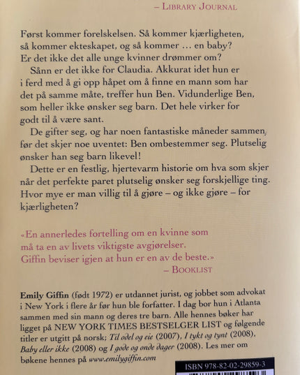 Griffin, Emily: Baby eller ikke