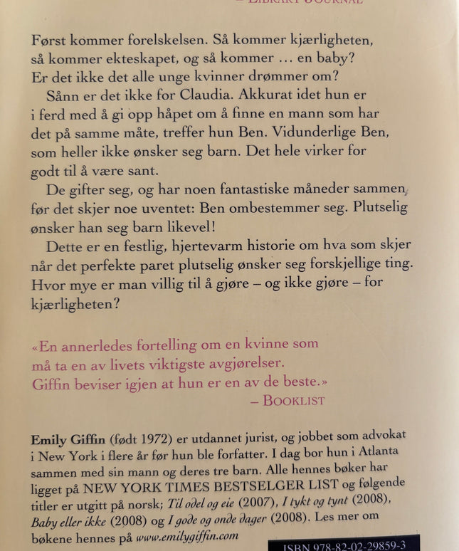 Griffin, Emily: Baby eller ikke