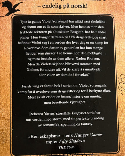 Yarros, Rebecca: Fjerde ving