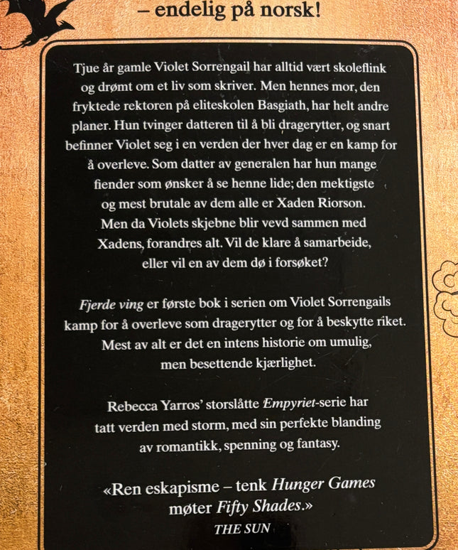 Yarros, Rebecca: Fjerde ving