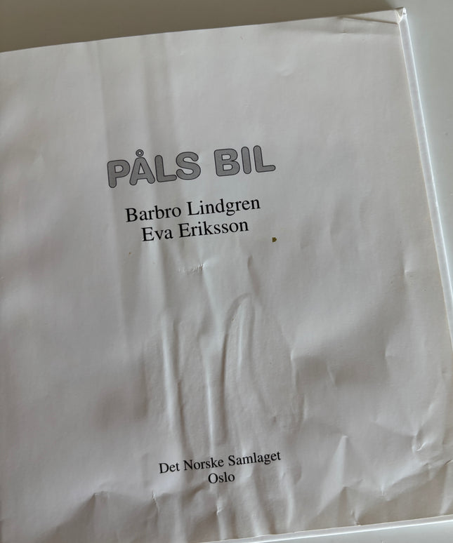 Lindgren, Barbro: Påls bil