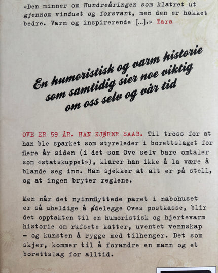 En mann med navn Ove - Fredrik Backman (innbundet)