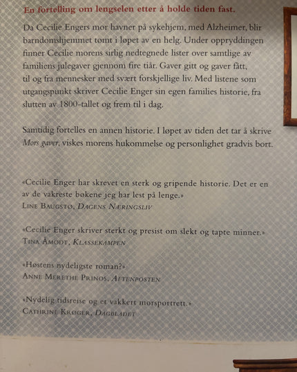 Cecilie Enger - Mors gaver
