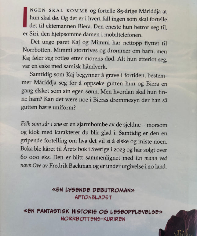Harnesk, Tina: Folk som sår i snø
