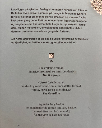 Jeg heter Lucy Barton - Elizabeth Strout (pocket)