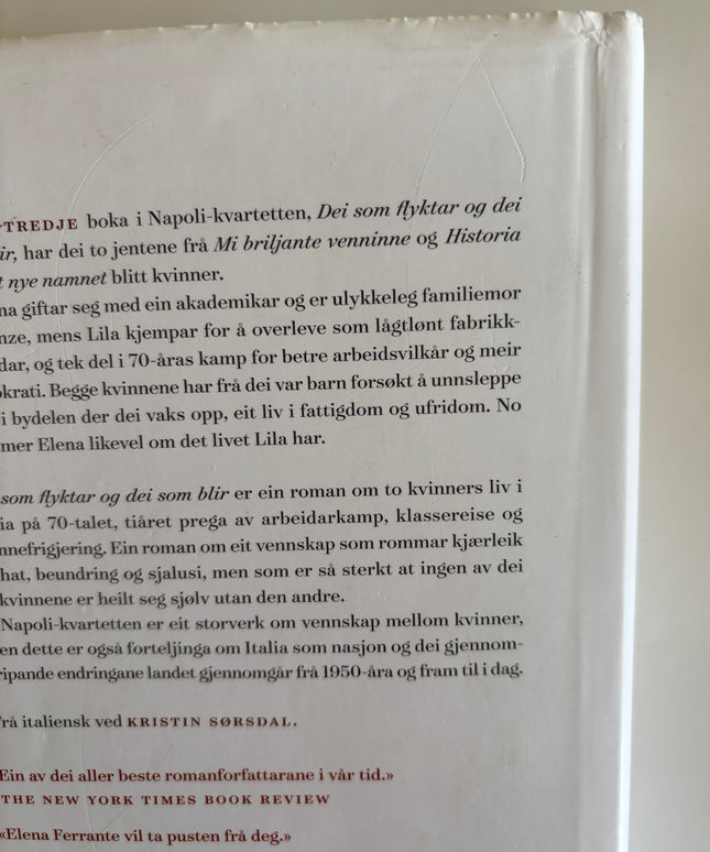 Ferrante, Elena: Dei som flyktar og dei som blir