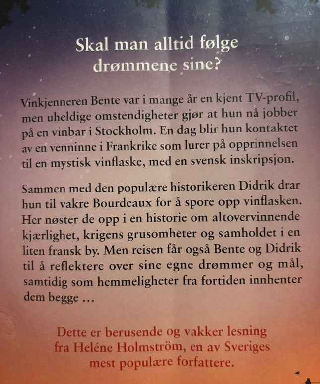 Holmstrøm, Helene: Å danse i mørket