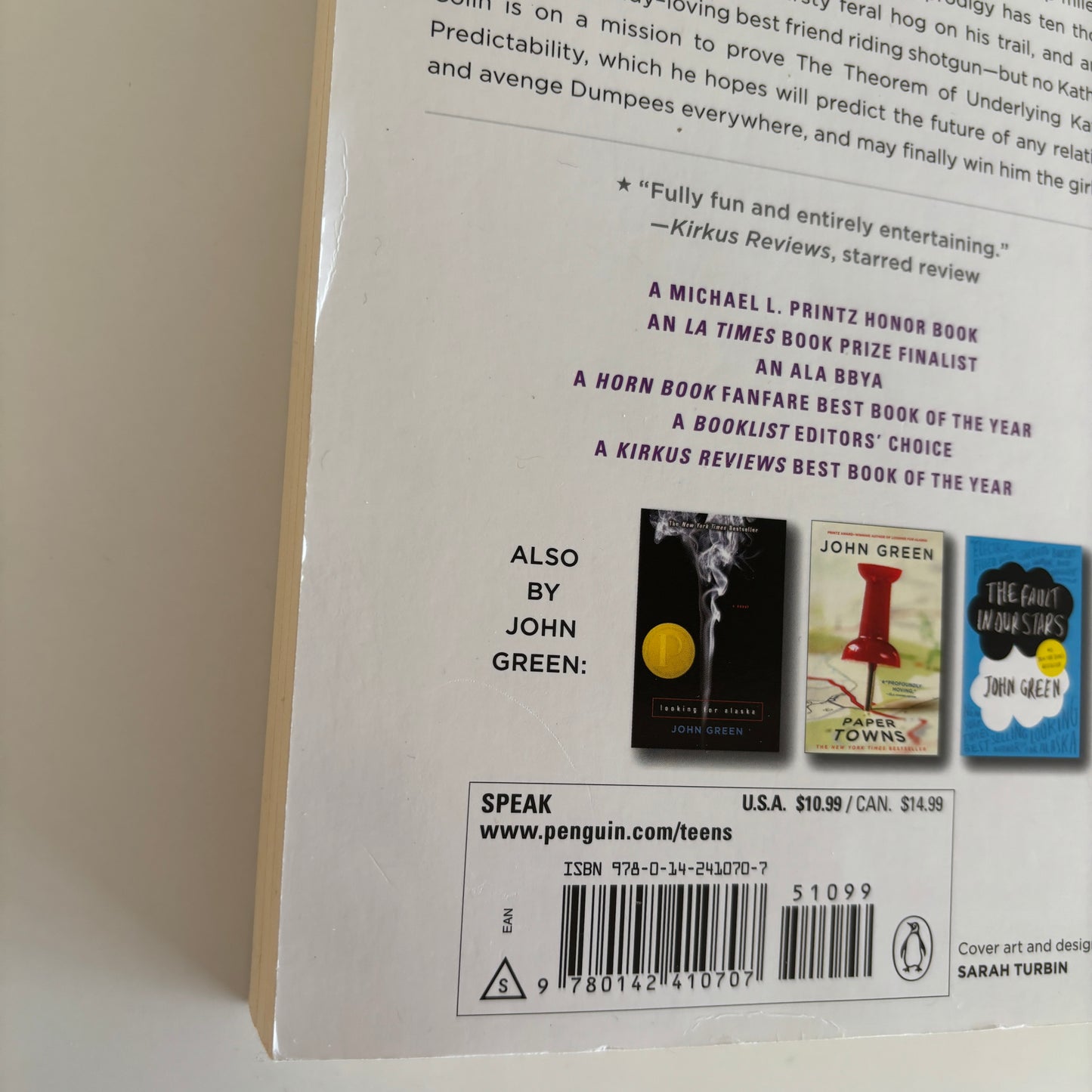 Green, John: An abundance of Katherines