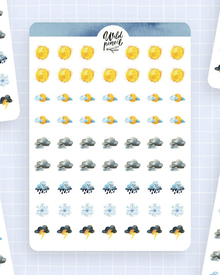 Klistremerkeark | Weather