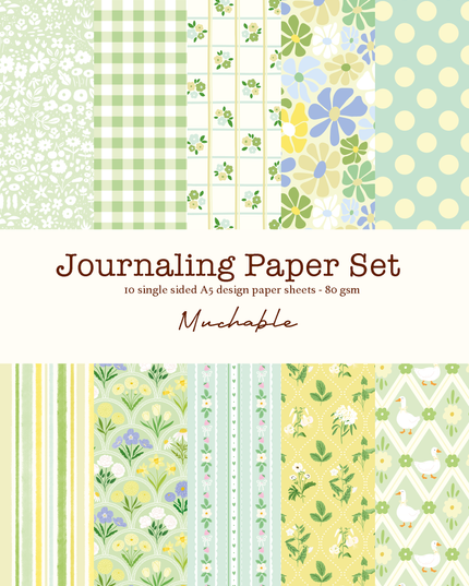 Journaling Papirsett | 10 ark A5