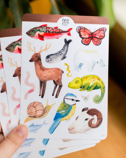 Klistremerkeark | Animals