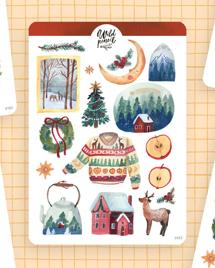 Klistremerkeark | Home For Christmas