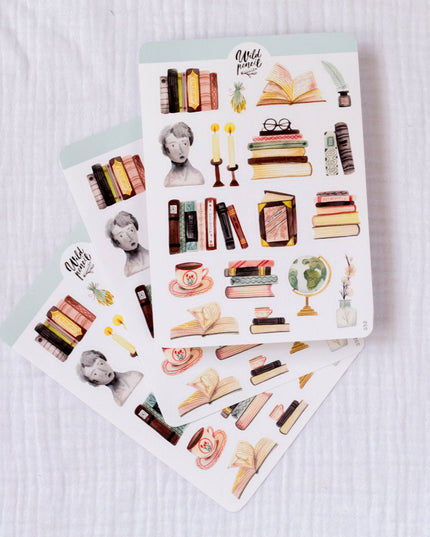 Klistremerkeark | Bookshelf