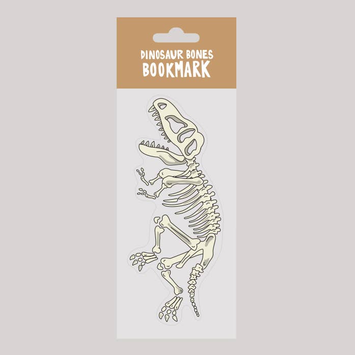 Dinosaurbein Bokmerke (det er die cut!)