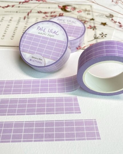 Washi Tape | Pale Lilac Grid
