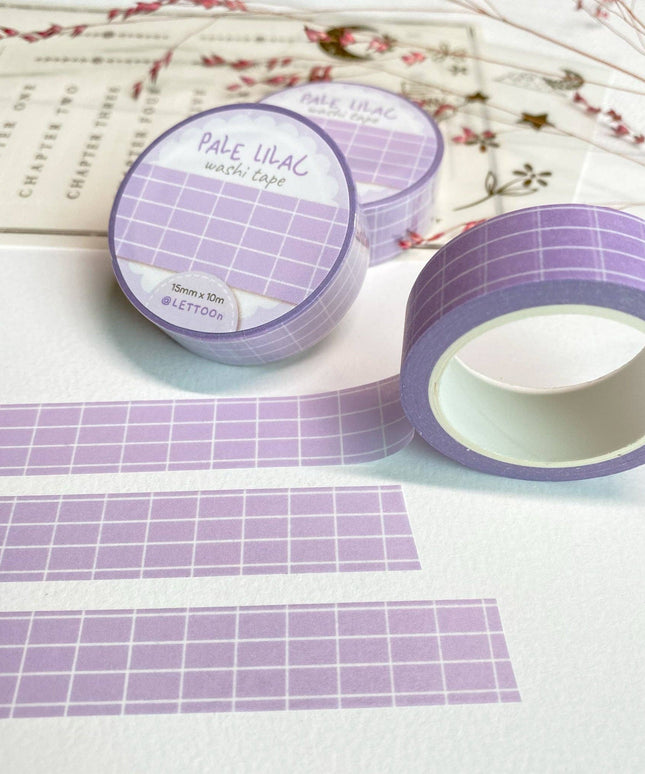Washi Tape | Pale Lilac Grid