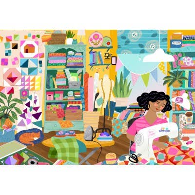 Puslespill 1000 Brikker- My Happy Place is in the Sewing Room