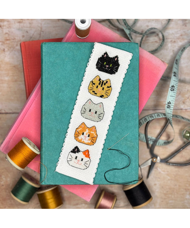 Kitty Cats Bokmerke Broderingssett