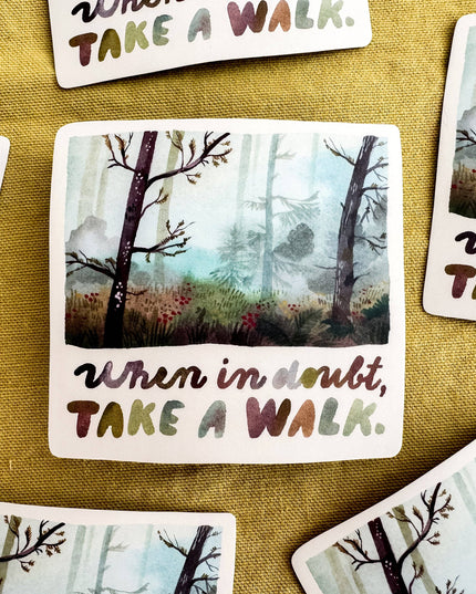 Vinyl Klistremerke | Take A Walk