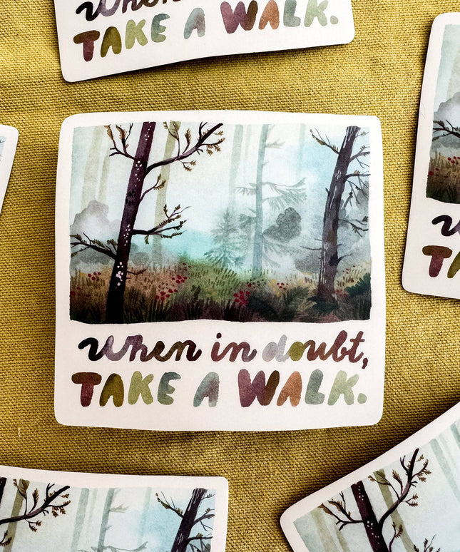 Vinyl Klistremerke | Take A Walk
