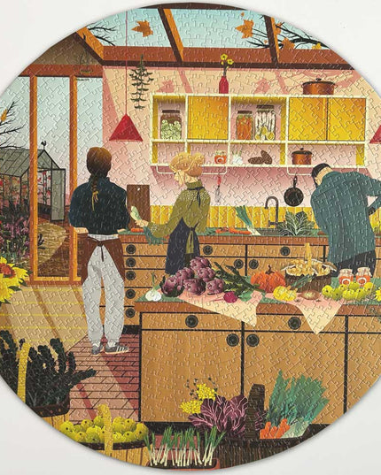 Rundt Puslespill | Fresh From The Garden | 1000 Brikker