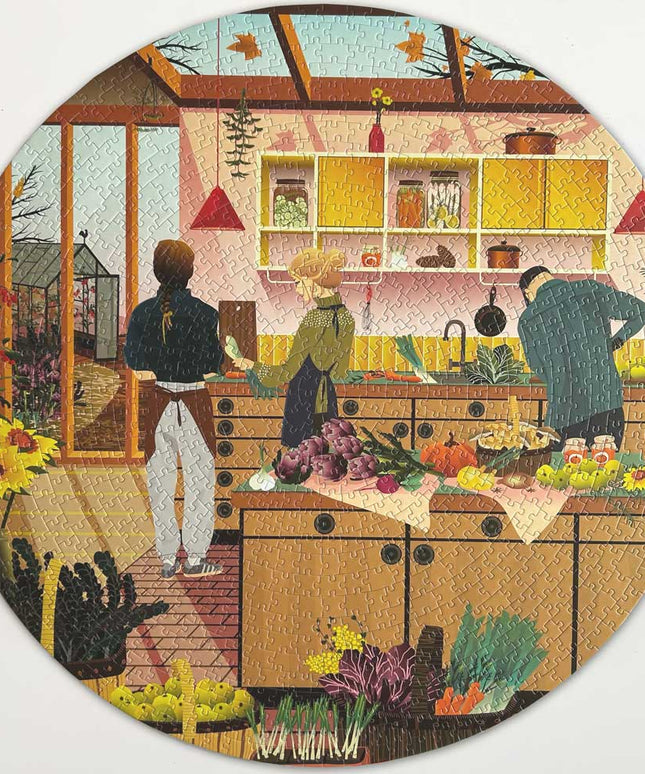 Rundt Puslespill | Fresh From The Garden | 1000 Brikker