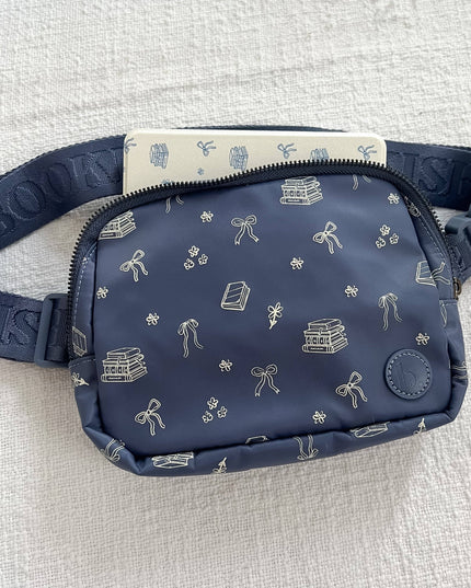 The Bookish Belt Bag: Navy