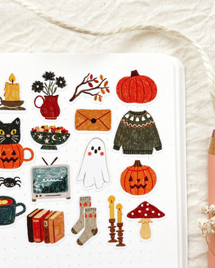 Klistremerkeark | Spooky Halloween | A6