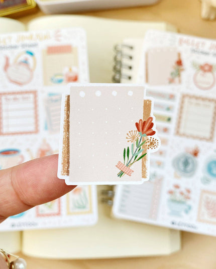 Klistremerkeark | Bullet Journal Essentials: Flower