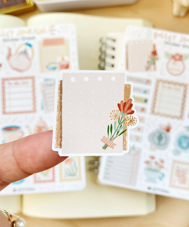 Klistremerkeark | Bullet Journal Essentials: Flower