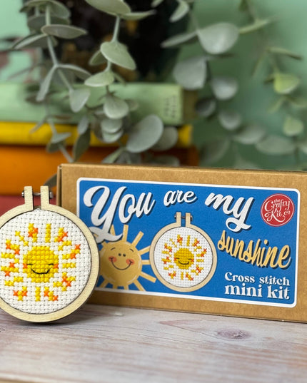 You are my Sunshine Mini Matchbox Broderingssett